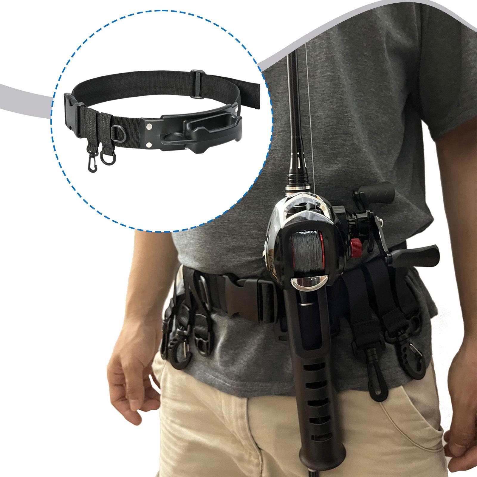 Fishing Belt - ที่ยึดคันเบ็ดตกปลาแบบเข็มขัด อุปกรณ์จัดระเบียบอเนกประสงค์ ปรับความยาวได้