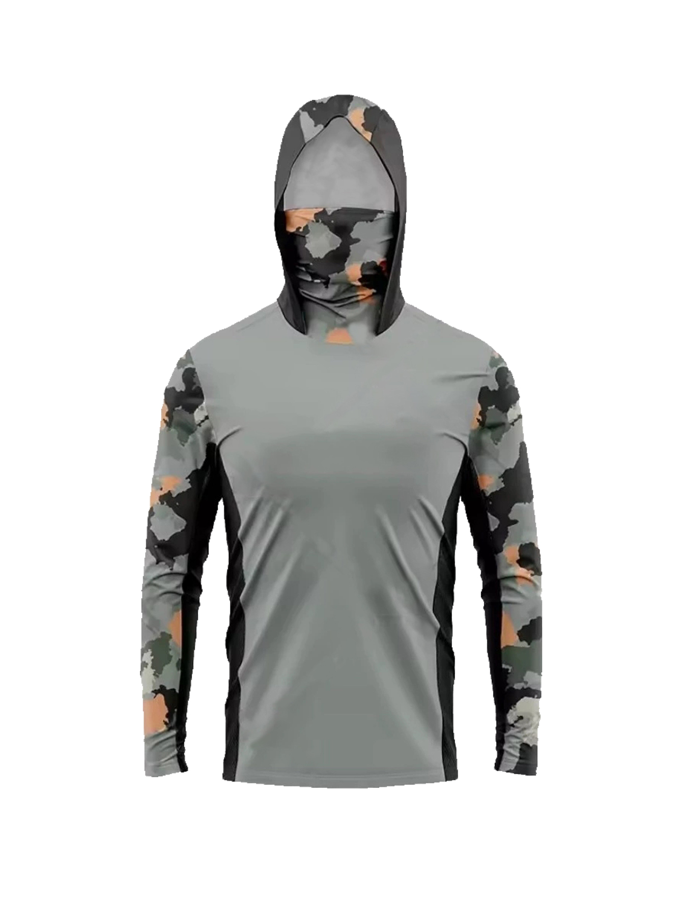 เสื้อฮู้ดตกปลาผู้ชายลายพรางรีฟ - Fishing Mask Sun Protection บทวิจารณ์และราคา