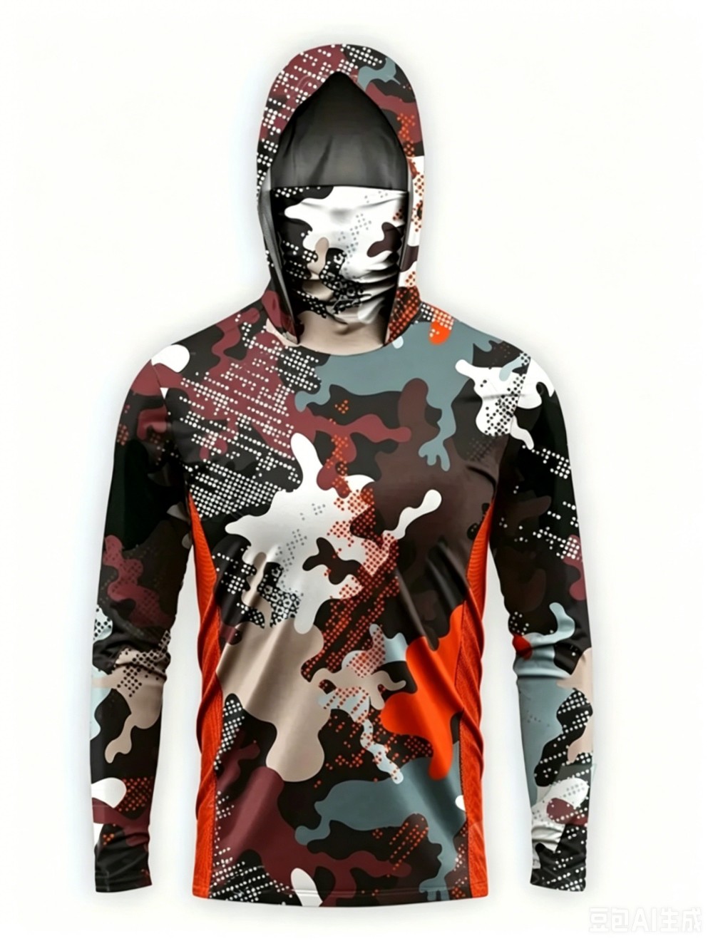 เสื้อฮู้ดตกปลาแขนยาวลายพรางสำห - Fishing Hoodie บทวิจารณ์และราคา