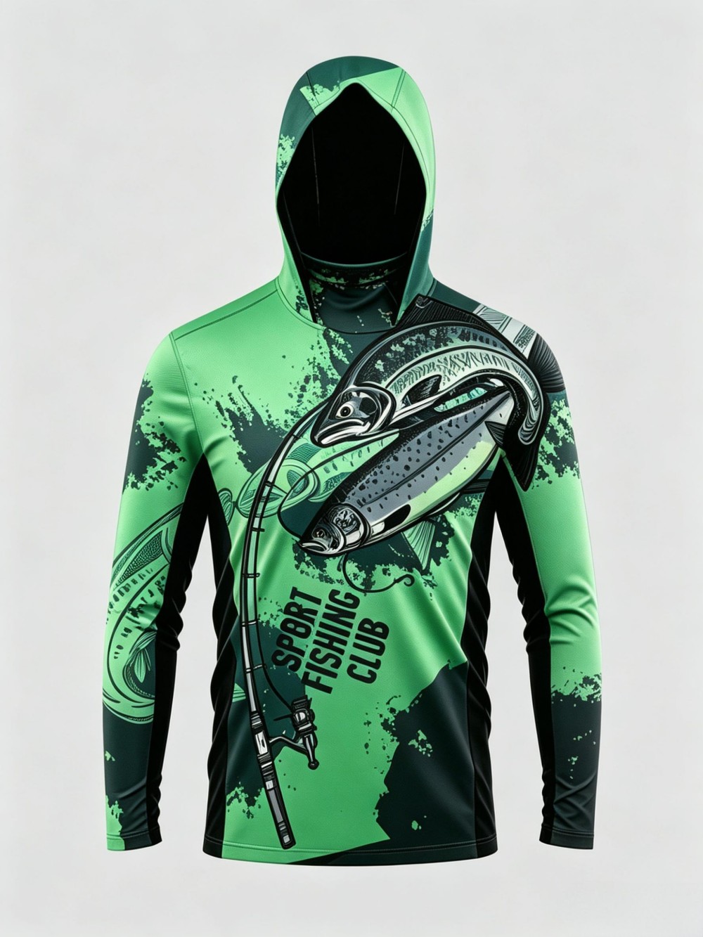 เสื้อฮู้ดตกปลาแขนยาวลายพรางสำห - Fishing Hoodie บทวิจารณ์และราคา